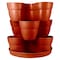 Emsco Group Stackable Flower Tower Planter, Holds up to 9 Plants, Great Both Indoors and Outdoors, Terracotta 2381-1 - alternate 1